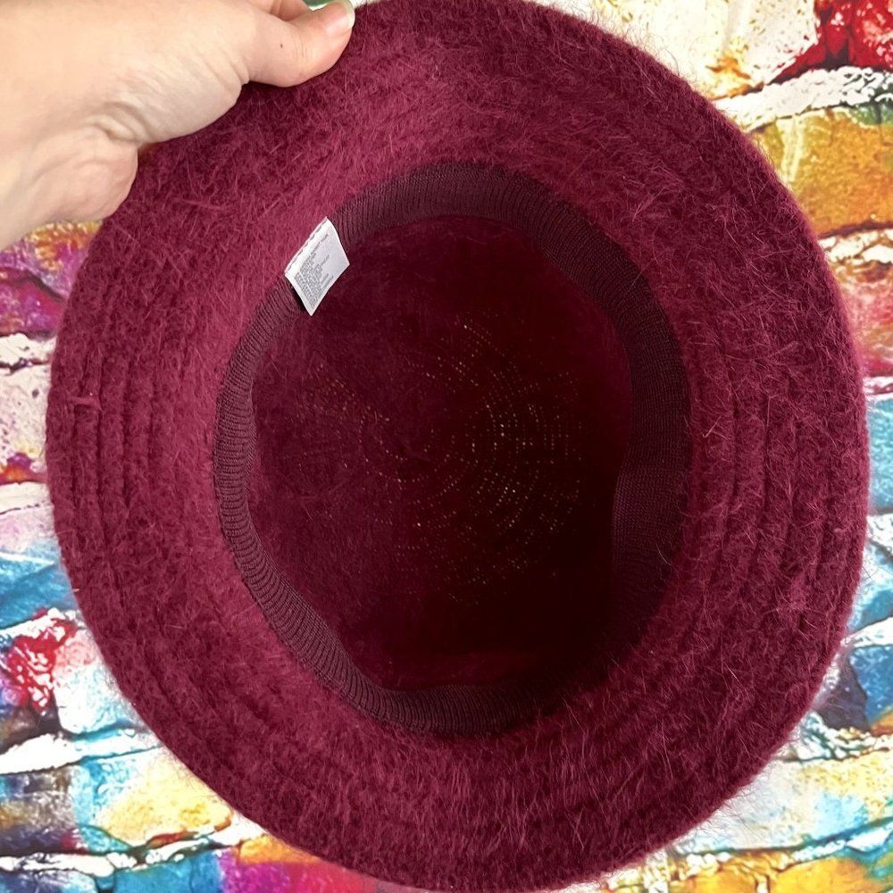 Angora Rabbit Hair Blend Bucket Style Hat One Size - Picture 4 of 5